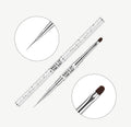 NOTD Professional brush 2 in 1: linear + oval - 11 mm